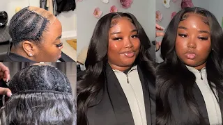 5X5 HD LACE CLOSURE SEWIN  | BEST TECHNIQUES of 2023 | DETAILED SEWIN and CURLING METHOD |