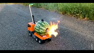 shockwave Jet watermelon Experiment