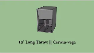 [Box 18 Inch] Cerwin Vega || Long Throw || Horn Loaded Sub-Woofer