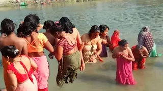 Magh Ganga Snan Vlog || Holy Bathing || River Bathing New Video