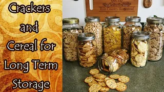 Long Term Storage of Cereal and Crackers