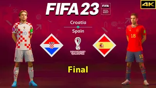 FIFA 23 - CROATIA vs. SPAIN - FIFA World Cup Final - Luka Modric vs. Jordi Alba - PS5™ [4K]