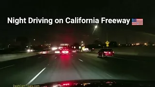 Night Driving on California Freeway. No Music, No Talking. Very, Very Boring..