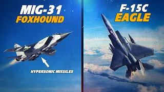 USING TOP GUN 2 TACTICS | Mig-31 Foxhound Vs F-15 Eagle | INTERCEPT | Digital Combat Simulator | DCS