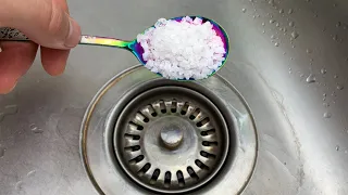 🔥Pour Salt into the Sink and it Will Never clog Again!