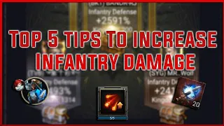 CLASH OF KINGS : Top 5 Tips to - Increase Infantry Damage