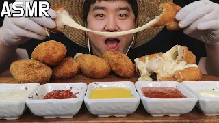 Cheese pull !!! Crispy Pork cutlet Mukbang ASMR Eating sounds 치즈 폭탄 돈까스 먹방 이팅사운드