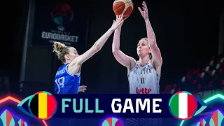 Belgium v Italy | Full Basketball Game | FIBA Women's EuroBasket 2023