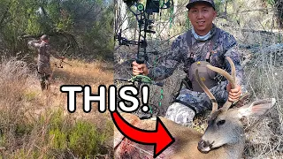 A Zone Buck Down | Best Cali Archery Deer Hunting Video | Hunt Clean Cook