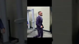 Conor mcgregor walk in for ufc 264 press conference Dustin poirier 3