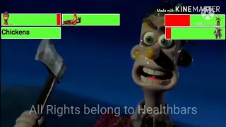 Chicken Run (2000) Final Battle (4/4) with healthbars (Edited By Healthbars)