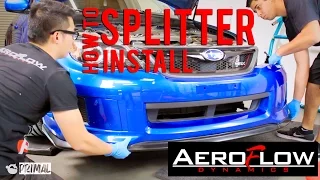 How to Install Subaru Front Splitter from AeroFlowDynamics