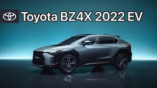 Новый Toyota BZ4X 2022 EV - полностью электрический концепт внедорожника RAV4