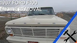 1967 Ford F100 Engine Removal