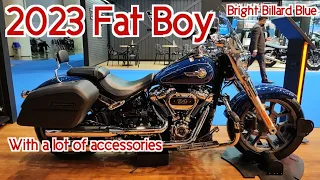 Fat Boy 2023 with a lot of Accessories Walkaround Close up details