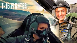 Will Ukraine ever have a pilot like this? US Air Force female pilot flies F-16 fighter jet bravely