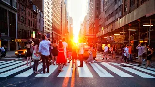 NYC LIVE Manhattanhenge 2022 - NYC’s Most Beautiful Sunset (July 11, 2022)