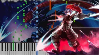 Undertale // Battle Against a True Hero // Duet | LyricWulf Piano Tutorial on Synthesia // OST 98