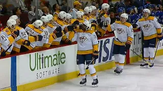 Predators' Subban scores fluttering goal after turnover by Canucks' Del Zotto