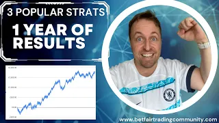 Analysis of 3 Popular Betfair Trading Strategies - 1 Year of Results!