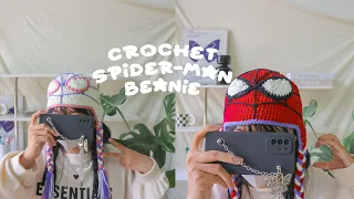 Crochet Spider-man Beanie❤️ Hướng dẫn móc mũ Spider-man siêu xinh🖤 Vyvascrochet