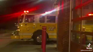 Bay District VFD Engine 32 Responding to AFA