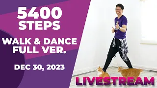 44 Min Livestream Workout • Dec. 30, 2023 • 5400 Steps
