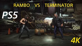 PS5 Mortal Kombat 11 Rambo VS Terminator 4K