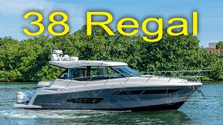 Chris Vacchio of HMY Yacht Sales yacht tour of a 38 Regal "Tetelestai"