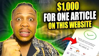 How to make $1,000 Writing Articles On This Website {MAKE MONEY ONLINE}