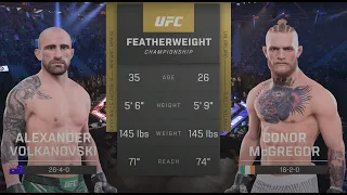 McGreggor vs Volkanovski UFC 5