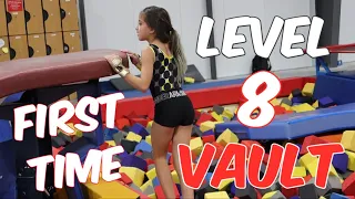 Coach Life: Sariah's First Level 8 Gymnastics VAULT| Rachel Marie