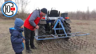 Відкриваємо Сезон! Сама проста робота ТРАКТОРОМ на городі!