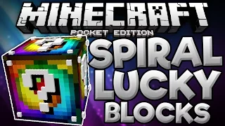 AWESOME LUCKY BLOCKS in MCPE!!! - The Spiral Lucky Block Mod - Minecraft PE (Pocket Edition)