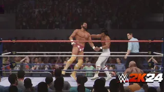 WWE 2K24 (PS5) - Showcase Mode Part 1 - The Dragon's Roar - Ricky Steamboat vs Macho Man