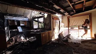 Abandoned - Old Country home burnt by fire