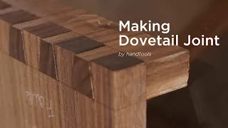 1.Making Dovetail joint by hand tools[woodworking]