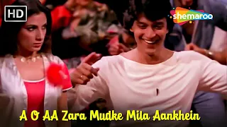 A O AA Zara Mudke Mila Aankhein | Mithun Chakraborty, Kim | Disco Dancer | Kishore Kumar Hit Song