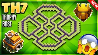 INSANE BEST TOWN HALL 7 (TH7) TROPHY BASE DESIGN/ANTI 3 STAR BASE WITH PROOF!!- Clash Of Clans