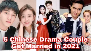 Top 5 Chinese Drama Couple Get Married in 2021, Zhang Han & Lulu Xu, Vengo Gao & Dilraba Dilmurat