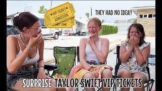SURPRISING THE GIRLS WITH VIP TAYLOR SWIFT TICKETS! (THEY HAD NO IDEA!)