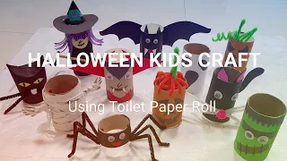 Halloween Kids Craft/ DIY Toilet paper roll Halloween craft