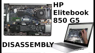 HP Elitebook 850 G5 Take Apart Partial Lower Base Disassembly Teardown