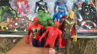 Avengers Superhero Toys/Action Figures/Unboxing, Spiderman, Iron Man, Hulk, Captain America #11