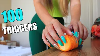 ASMR 100 TRIGGERS in 10 minutes