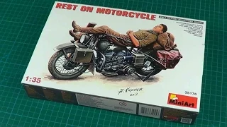 Обзор модели Отдых на мотоцикле от Миниарт 1/35 (Review model kit Rest on motorcycle Miniart 1/35)