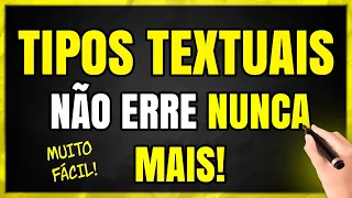 TIPOS TEXTUAIS: O Guia DEFINITIVO! Aprenda TUDO sobre Tipos Textuais em Minutos!