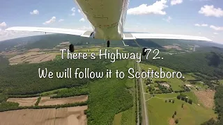 Flying to Scottsboro & Guntersville  -  Piper Tomahawk (N23800)