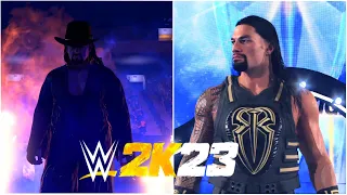 WWE 2K23 - Roman Reigns vs. The Undertaker : WrestleMania 33  - PC GAMEPLAY [4K60FPS]