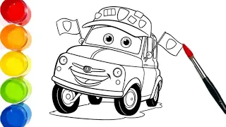 How to draw Luigi🚙🖌 - Pixar - Cars- Radiator Springs- lightning mcqueen- Disney Pixar Cars